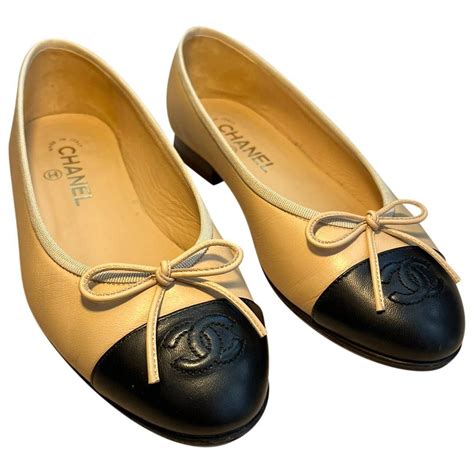 chanel canvas flats cheap|chanel flats with ankle strap.